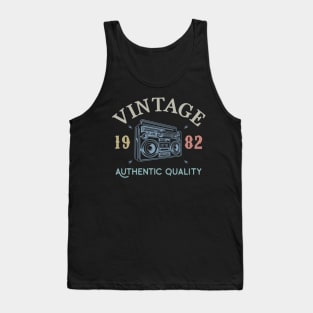 37 Years Old 1982 Vintage 37th Birthday Anniversary Gift Tank Top